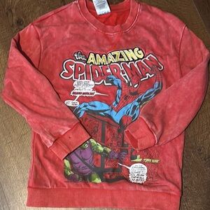 Red Spider-Man Graphic Sweatshirt Boys